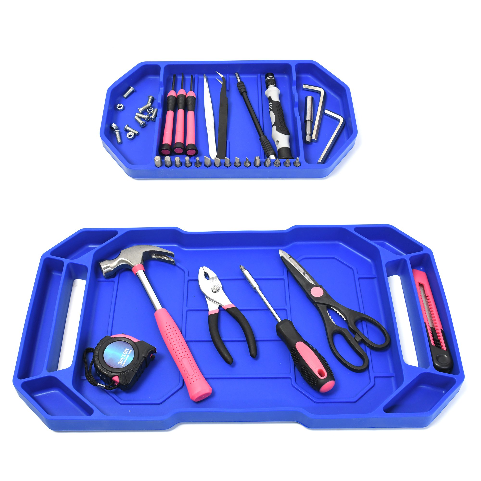 3 Pcs Non-Slip Flexible Tools Tray Set