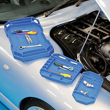 3 Pcs Non-Slip Flexible Tools Tray Set