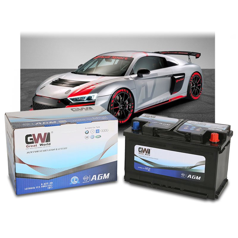 12V 60Ah Auto Battery Best Start-Stop Car System Battery for Golf Carts and Boats Manufactured by Agm Battery Company