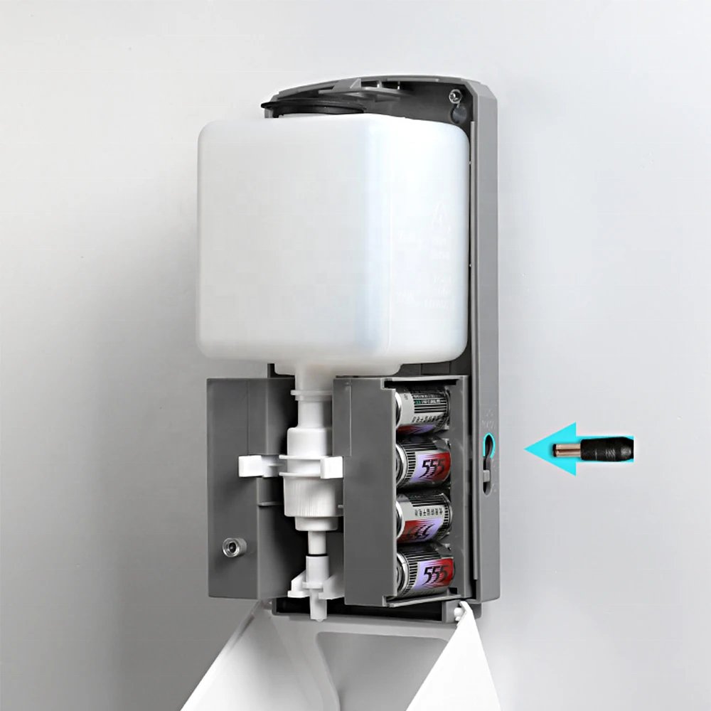 Wall Mounted Automatic Sensor Soap Dispenser Touchless ABS Plastic Sanitizer Dispenser Foam Dispenser for Hand Cleaner