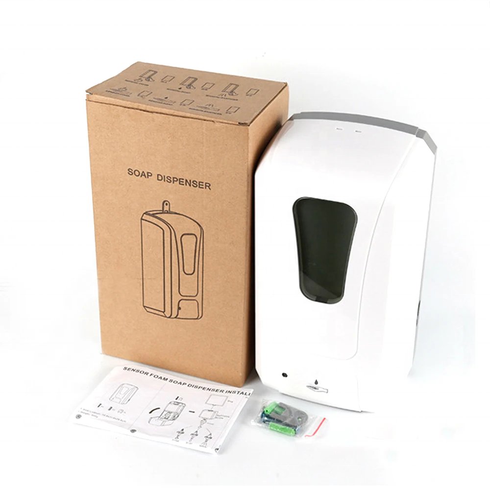 Wall Mounted Automatic Sensor Soap Dispenser Touchless ABS Plastic Sanitizer Dispenser Foam Dispenser for Hand Cleaner