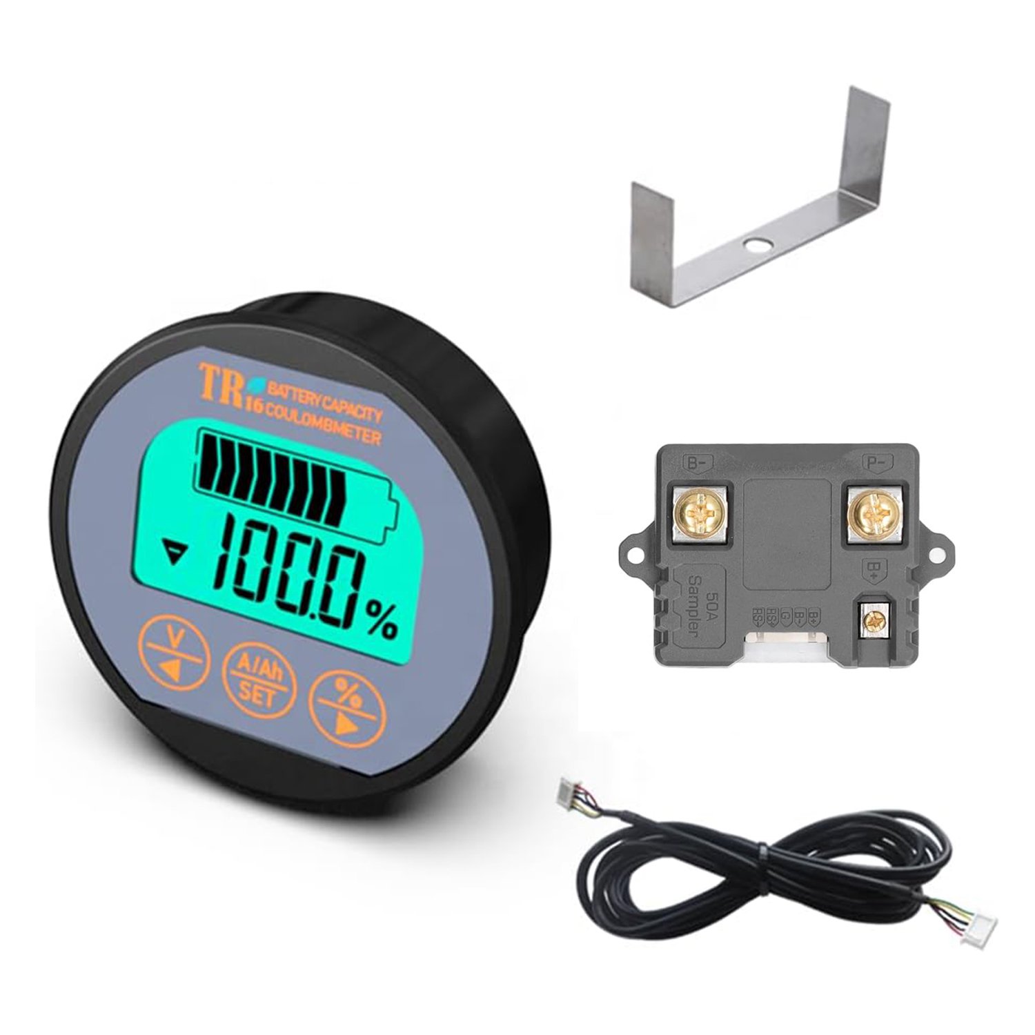 Battery Capacity Indicator 80V 50A Voltmeter Ammeter Voltage Current Meter Auto Car Motor Boat Caravan RV Motorhome Golf Cart