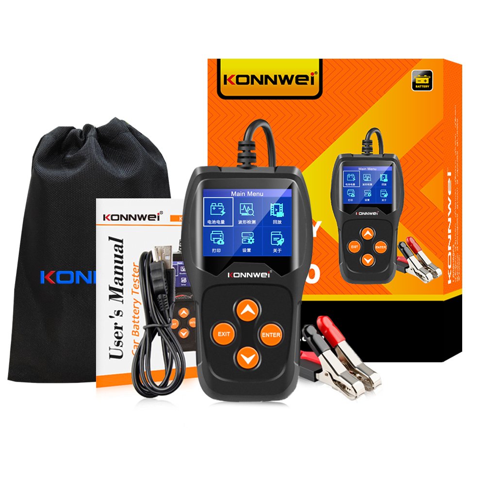 KONNWEI KW600 OBD2 Automotive Scanner Thirteen Language Car Auto Diagnostic Tester Tool Auto Battery Analyzer