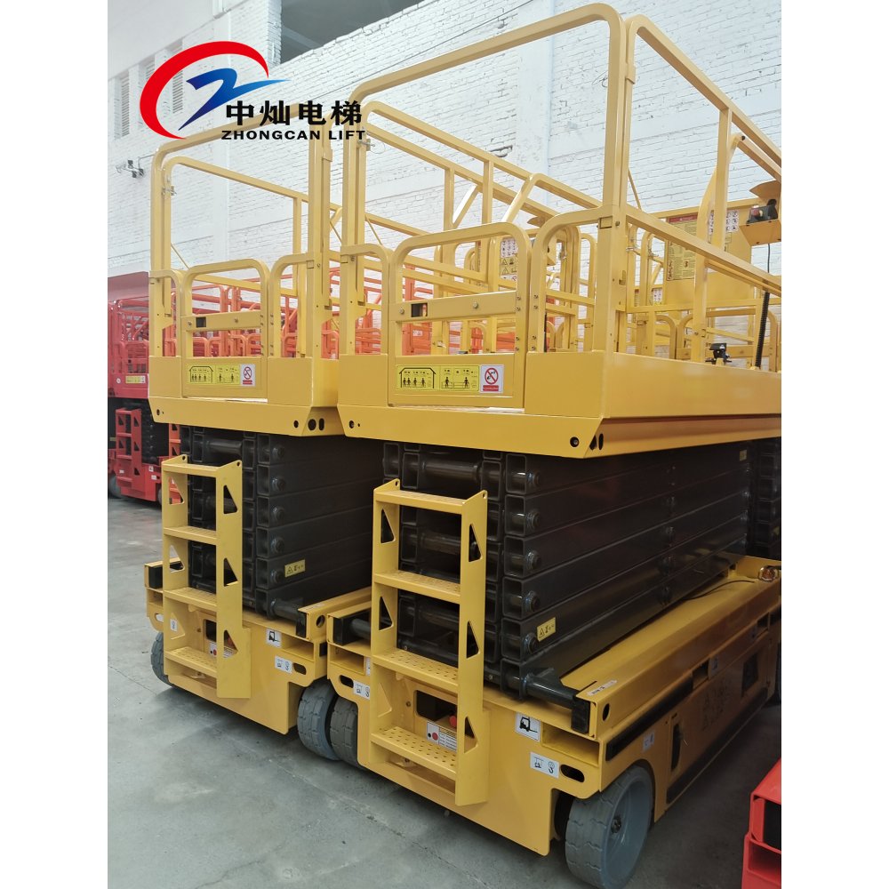 Small Aerial Scissor Type Manlift Hydraulic 4m 6m 8m Lifting Table/electric Mini Self Propelled Scissor Lift Platform