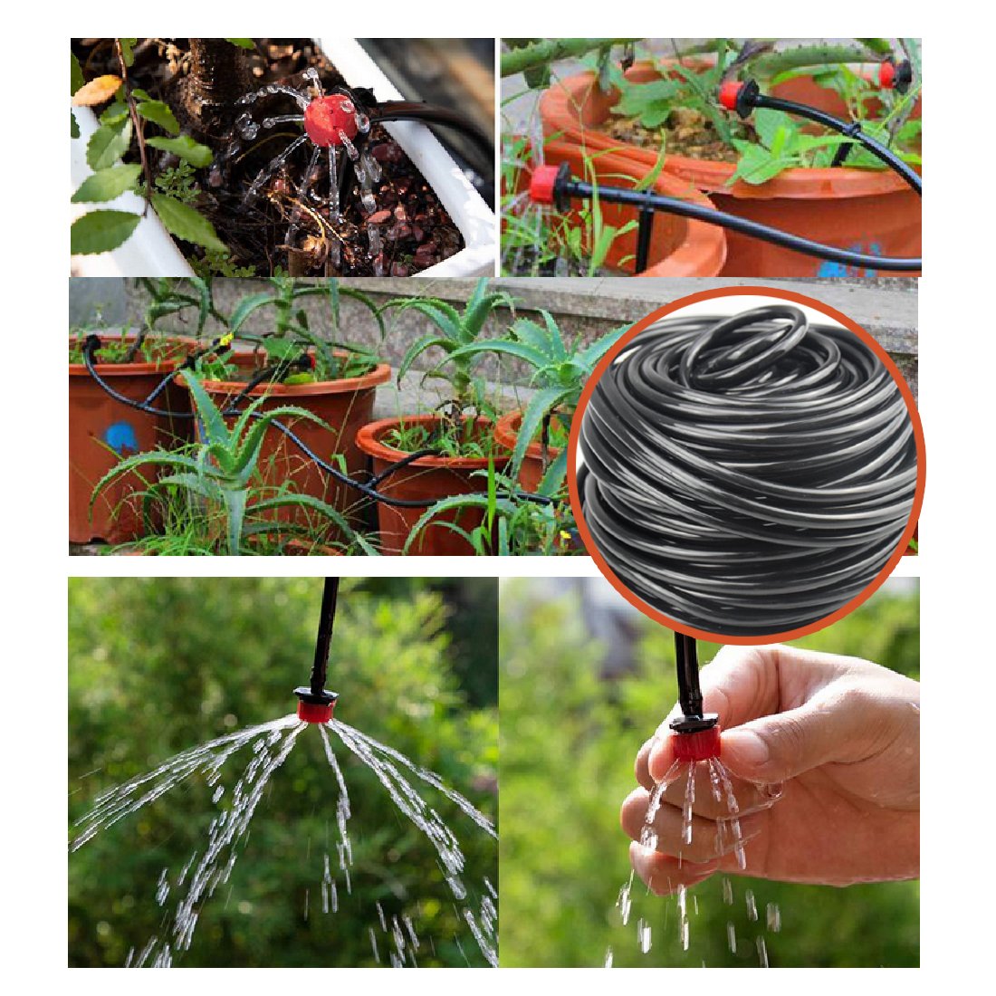 Self Battery Raised Bed Automatic Plant Outdoor Indoor Drip Gardening Tree Auto Lawn Watering System for Plants / Garden