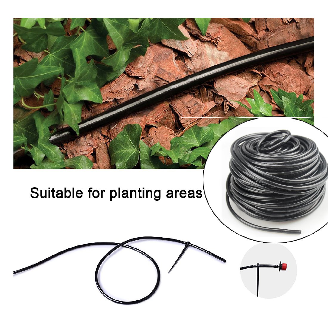 Self Battery Raised Bed Automatic Plant Outdoor Indoor Drip Gardening Tree Auto Lawn Watering System for Plants / Garden