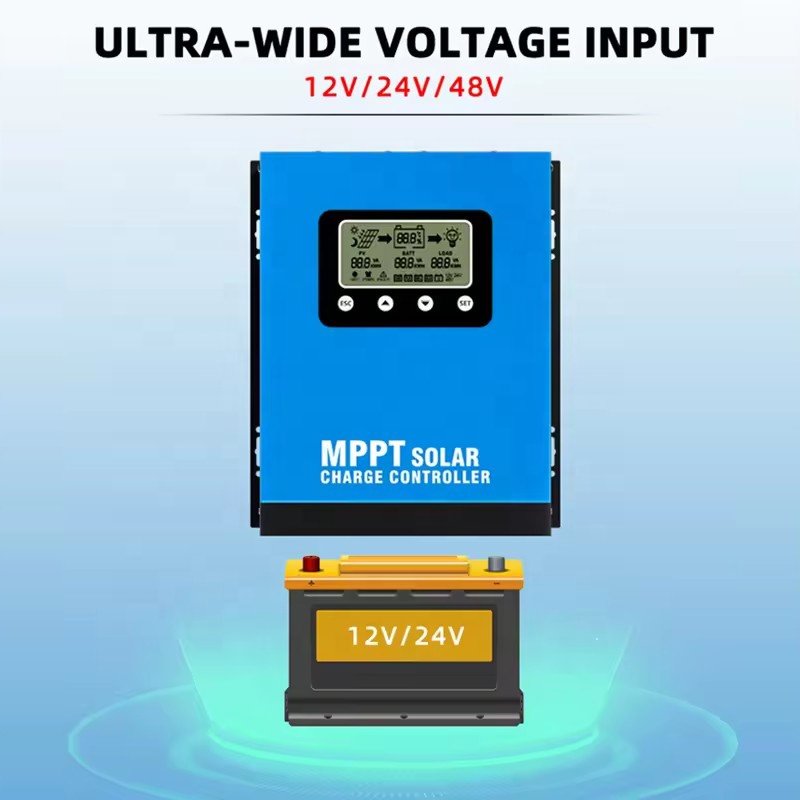 100amp MPPT 60A 80A 100A 120A Solar Charge Controller Auto 12V 24V 48V Regulateur for PV 160V Solar Battery Working Station