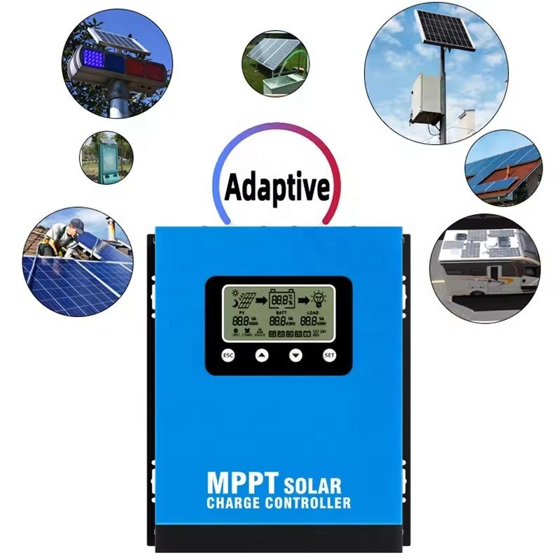 100amp MPPT 60A 80A 100A 120A Solar Charge Controller Auto 12V 24V 48V Regulateur for PV 160V Solar Battery Working Station