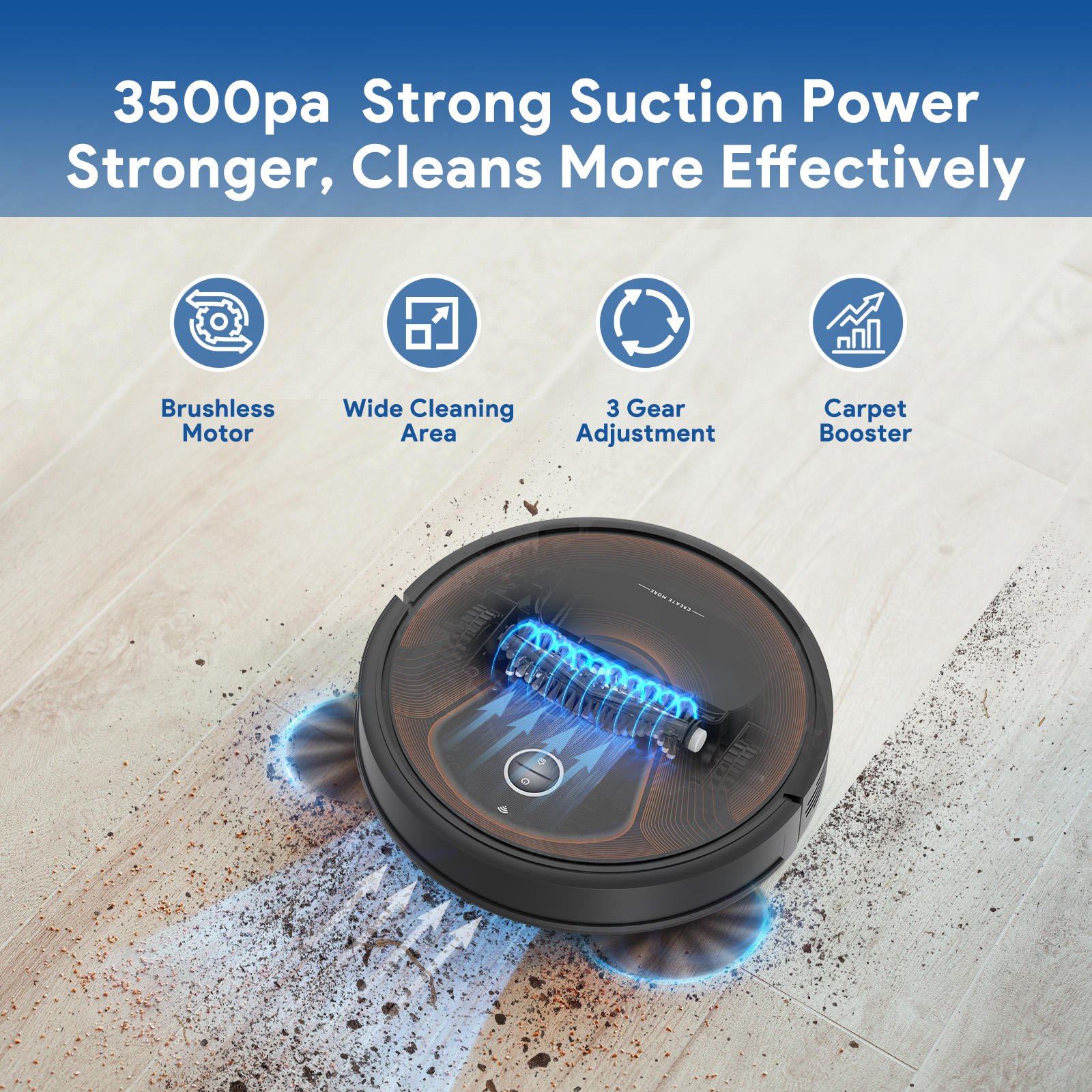 Multifunctional Aspirateur Mopping Smart Wet Dry Vacuum Cleaner and Mop With Self-Emptying Dustbin Robot Vacuum Cleaner for Home