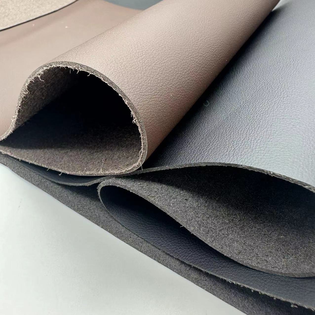 Napa Matt & Thick Microfiber Leather Eco-Friendly PU Artificial Leather for Car Sofa Similar to Genuine Leather for Bag Use