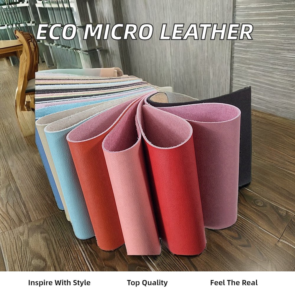 Napa Matt & Thick Microfiber Leather Eco-Friendly PU Artificial Leather for Car Sofa Similar to Genuine Leather for Bag Use