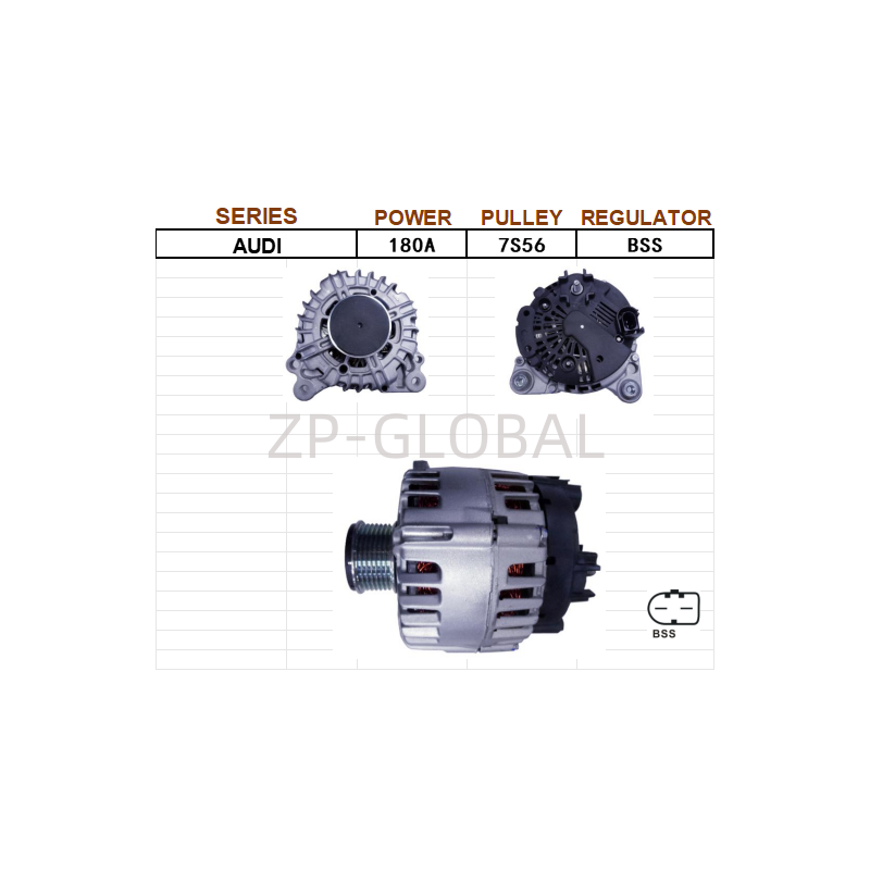 All the Car Alternator Car 022 903 023D for Audi Q7 3.6/Touareg 3.6V6FSI (06-10)