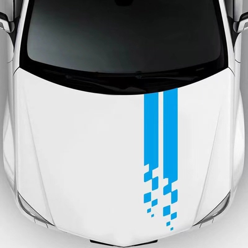 Car Hood Sticker Paint Scratch Personality Hood Sticker Creative Body Front Cover Sticker Scratch