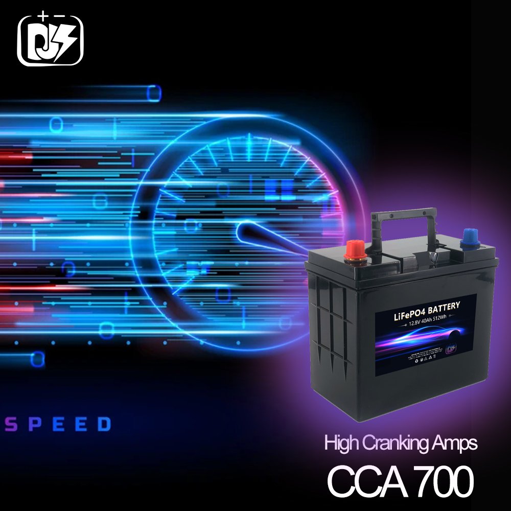 40Ah Car LiFePO4 Battery 12V Lithium Iron Phosphate Starting Battery for Automotive Boat Engine Starter