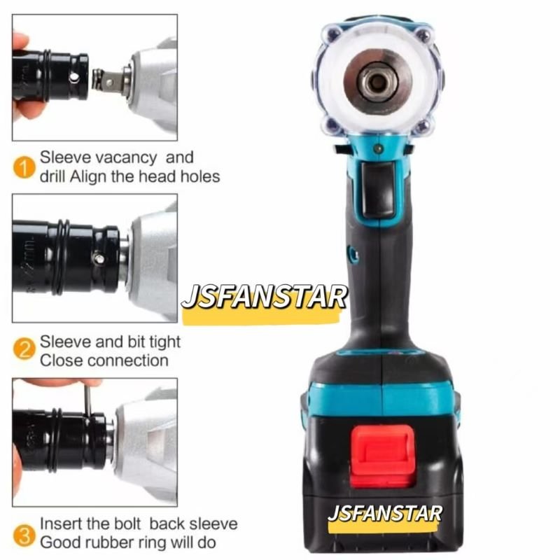 Factory New Auto 20v Impact Battery Electric Cordless Torque Wrench 1/2 Right Angle