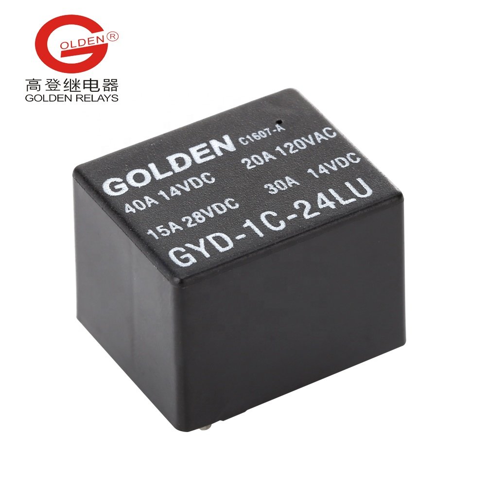 Golden GYD-1C-24LU 30a 40a 12v 24V Relays 7PIN 1.6w 1.9w Car Starter Auto Relay Universal For Starter Motor Automotive Relay pcb