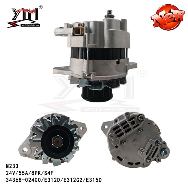 YTM Alternator M233 24V 55A 8PK for Caterpillar E312D E312C2 E315D 34368-02400