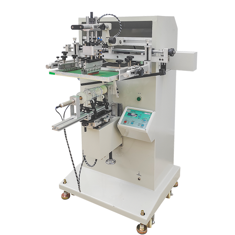 Pneumatic Silk Screen Printing Machine Servo Serigraphic Print Kit Flatbed Press Printers for Battery Lighter