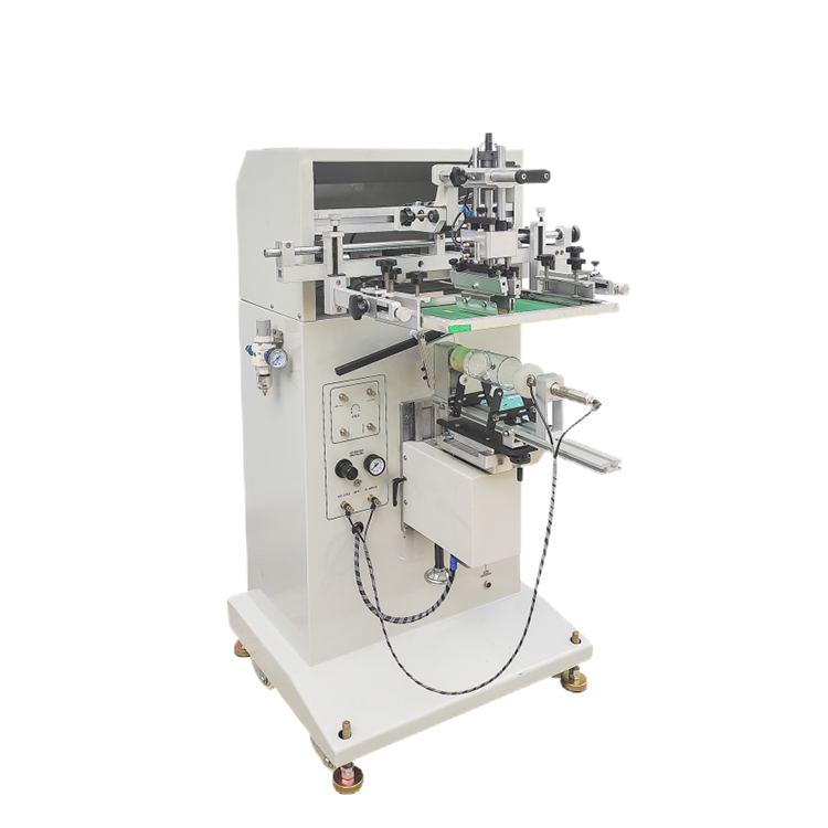 Pneumatic Silk Screen Printing Machine Servo Serigraphic Print Kit Flatbed Press Printers for Battery Lighter