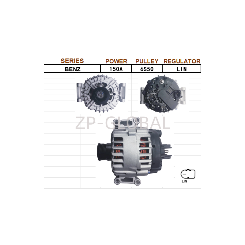 Alternator Car Parts in China A0141543002 for Mercedes Benz C230/280/300/350