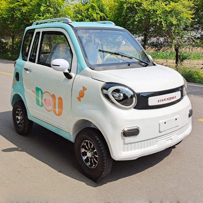 Export Eco Car 4 Wheels Pure Electric Car 60v105Ah 1000w for Adults Two-Wheel Drive 5 Seats Low Speed Mini Electric Battery Car