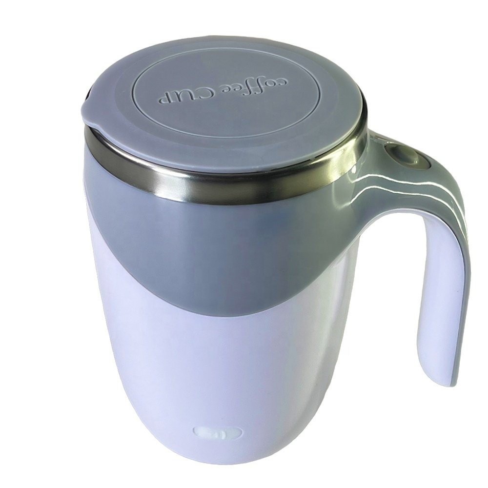 New Smart Drinkware Stainless Steel Electric Magnetic Auto Automatic Mixing String Coffee Cup Self Stirring Coffee Mug