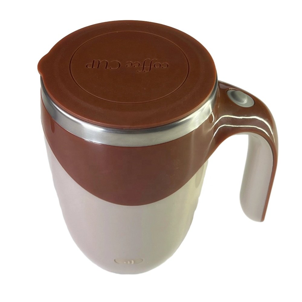 New Smart Drinkware Stainless Steel Electric Magnetic Auto Automatic Mixing String Coffee Cup Self Stirring Coffee Mug