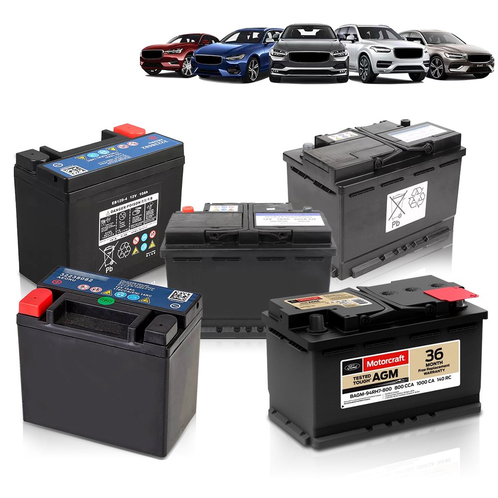 Xinwo 32238082 Auto Battery 12V 10Ah 170cc AGM Technology for Volvo XC60 S90 P24 Vehicles