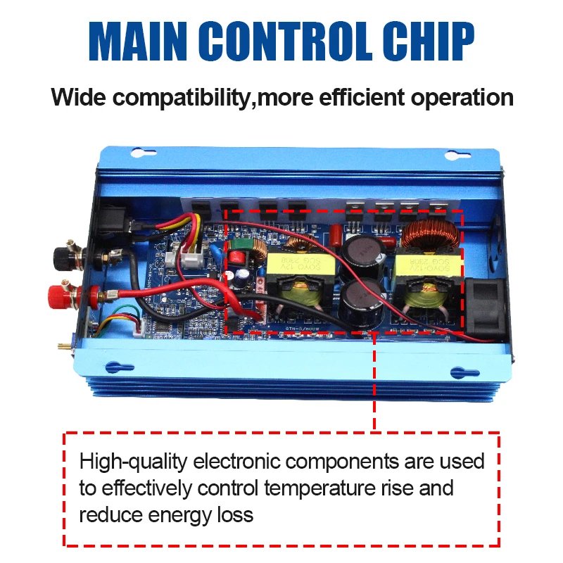 MPPT 500W 600W Adjustable Battery Discharge 12V24V48V to 110V 230V Solar Grid Tie Inverter