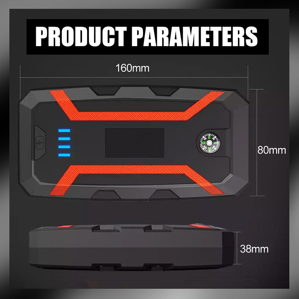 Wholesale High Power Car 32000mAh Jump Starter Power Bank 12V Portable Lithium Battery Car Jump Starter