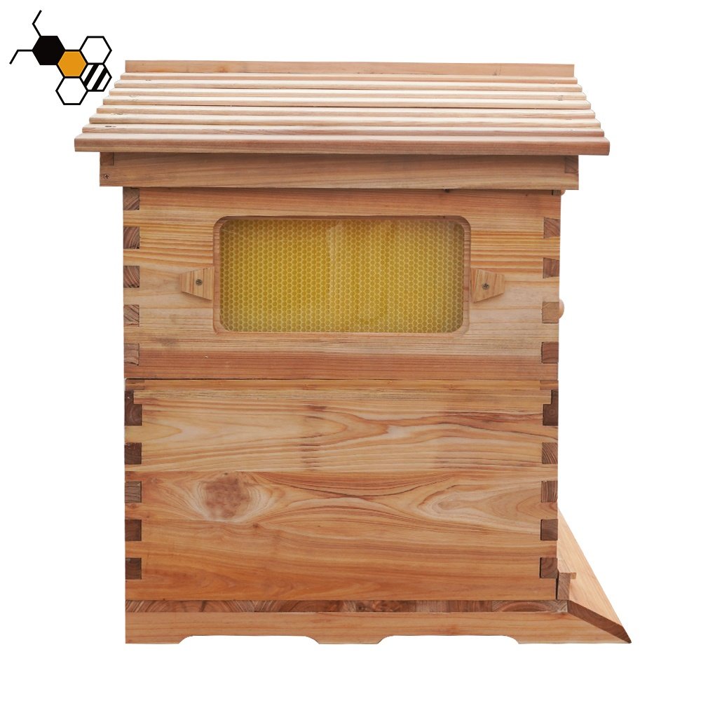 Auto Flowing Beehive Honey Box Bee Hive Automatic Honeybee Hive With 7Pcs Flowing Frames Starter Kit