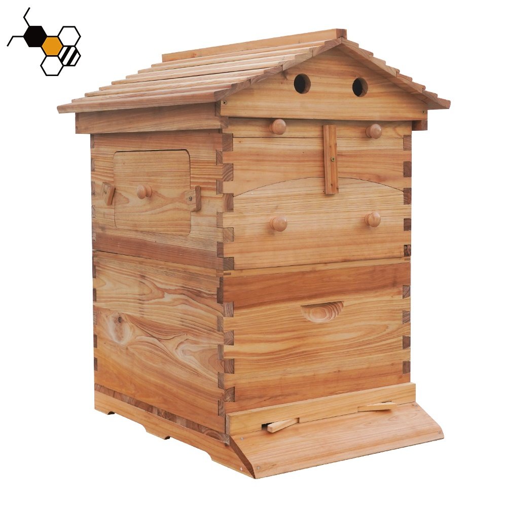 Auto Flowing Beehive Honey Box Bee Hive Automatic Honeybee Hive With 7Pcs Flowing Frames Starter Kit