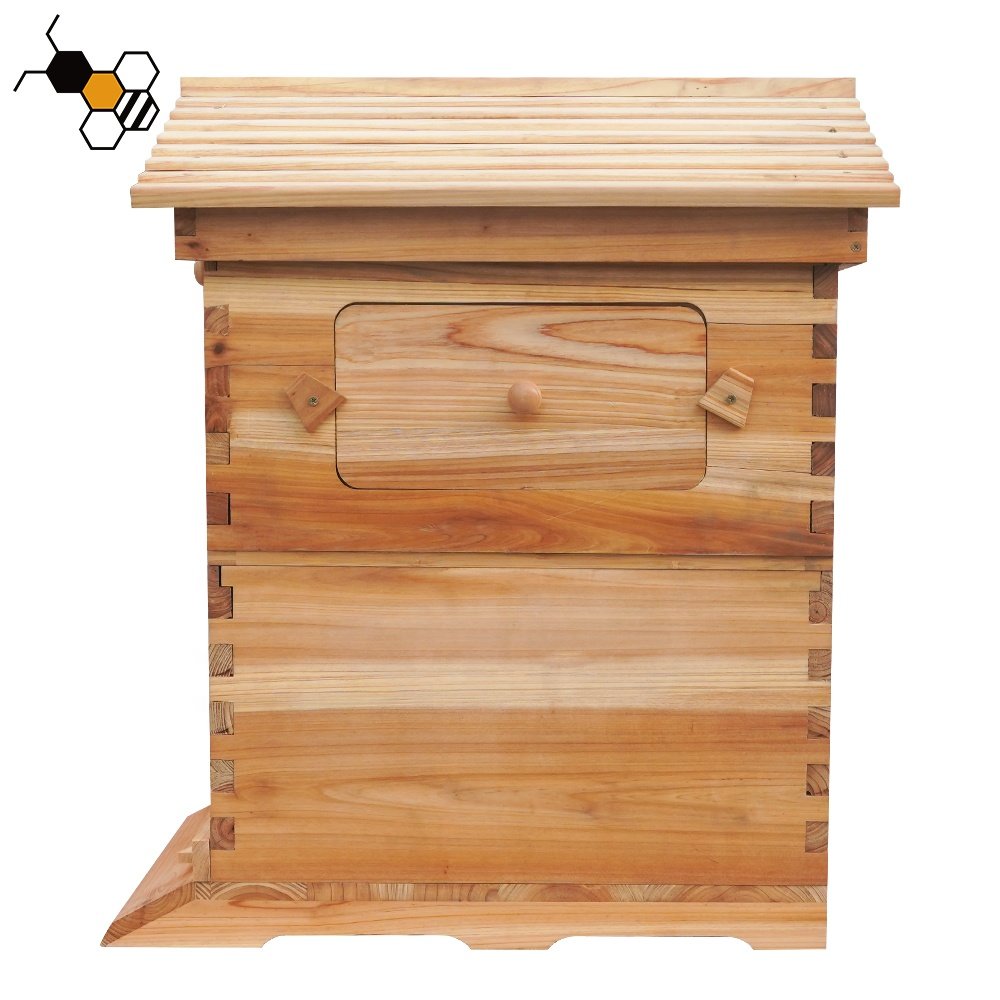Auto Flowing Beehive Honey Box Bee Hive Automatic Honeybee Hive With 7Pcs Flowing Frames Starter Kit