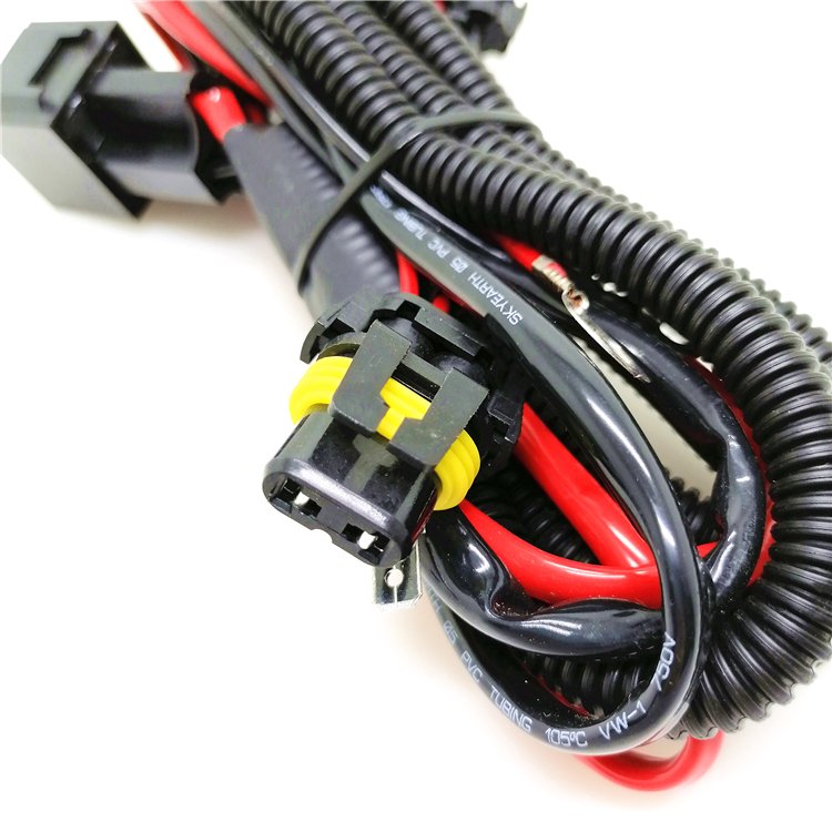 SKYEARTH Factory Offer H1 HID Conversion Kit Relay Wire Harness Adapter Wiring