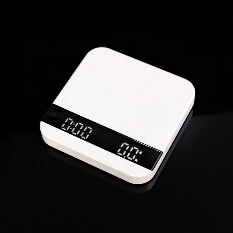 Mischief Lunar Smart Drip Espresso Led Screen Electronic Weighing Black Digital Mini Coffee Scale with Auto Timing Rechargeable