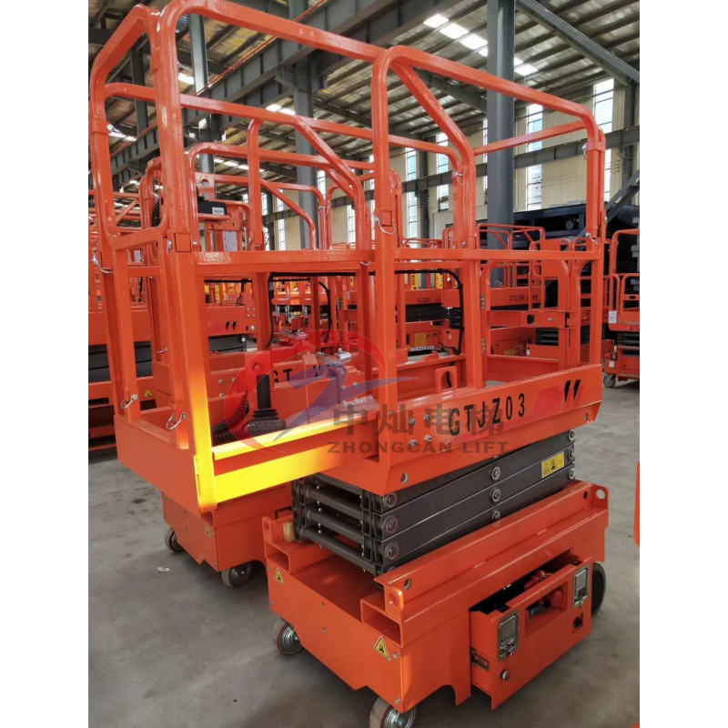 4m 6m 8m Small Aerial Scissor Type Hydraulic Self Propelled Lift Table/electric Mini Electric Scissor Lift Platform