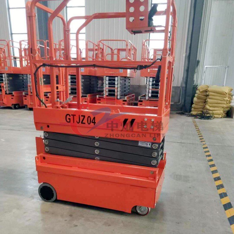 4m 6m 8m Small Aerial Scissor Type Hydraulic Self Propelled Lift Table/electric Mini Electric Scissor Lift Platform