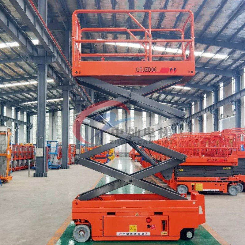 4m 6m 8m Small Aerial Scissor Type Hydraulic Self Propelled Lift Table/electric Mini Electric Scissor Lift Platform