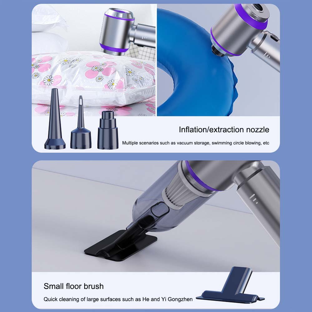 Portable Cordless 16000pa High Powerful Wireless Dry Car Vacuum Cleaner with Brushless Motor for Car Cleaning