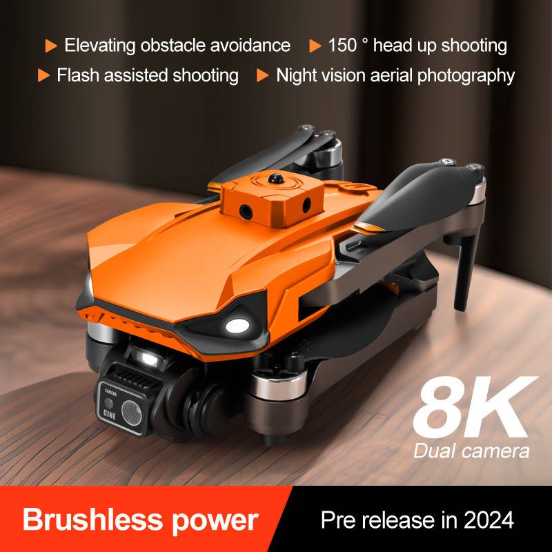 JHD RG608 Drone 8K Professinal Camera Wide Angle Optical Flow Obstacle Avoidance 5G WIFI Brushless Motor RC Quadcopter Dron Gift