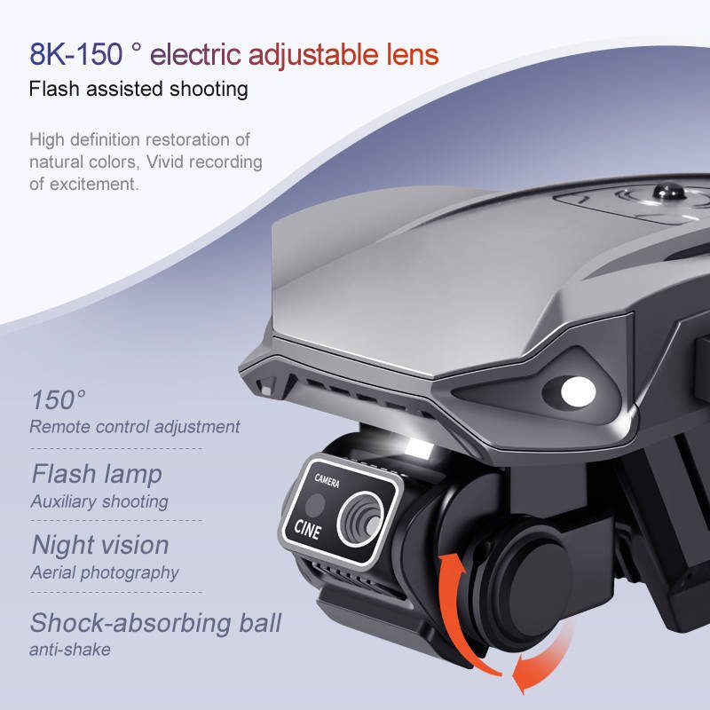 JHD RG608 Drone 8K Professinal Camera Wide Angle Optical Flow Obstacle Avoidance 5G WIFI Brushless Motor RC Quadcopter Dron Gift