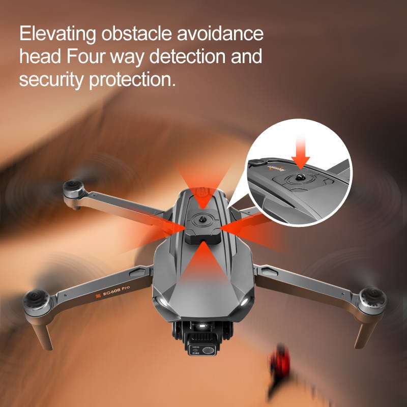 JHD RG608 Drone 8K Professinal Camera Wide Angle Optical Flow Obstacle Avoidance 5G WIFI Brushless Motor RC Quadcopter Dron Gift