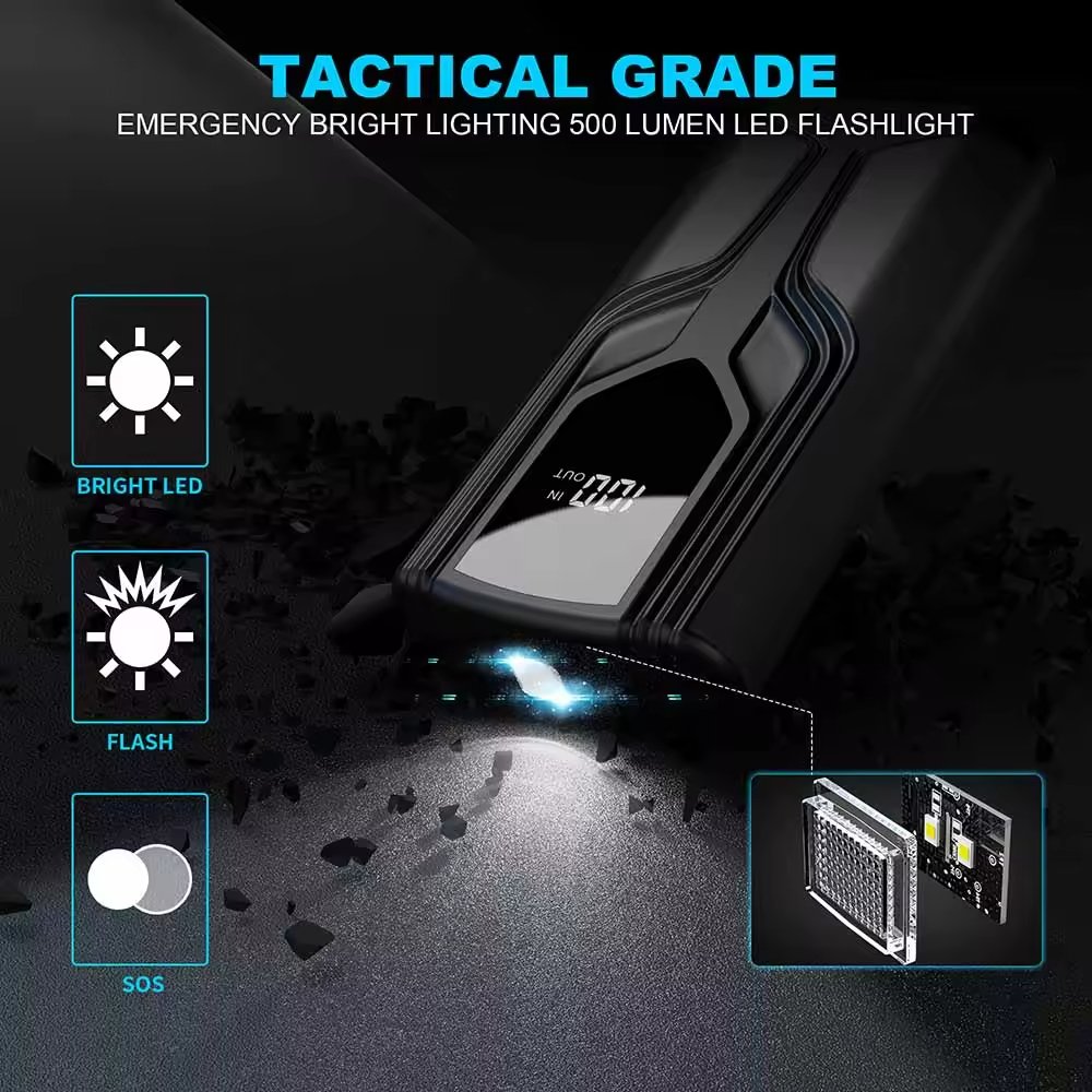 Factory Wholesale 12V 10000mah Battery Boost Portable Car Jumper 1000AMP Auto Emergency Booster Tools Jump Starter Power Bank