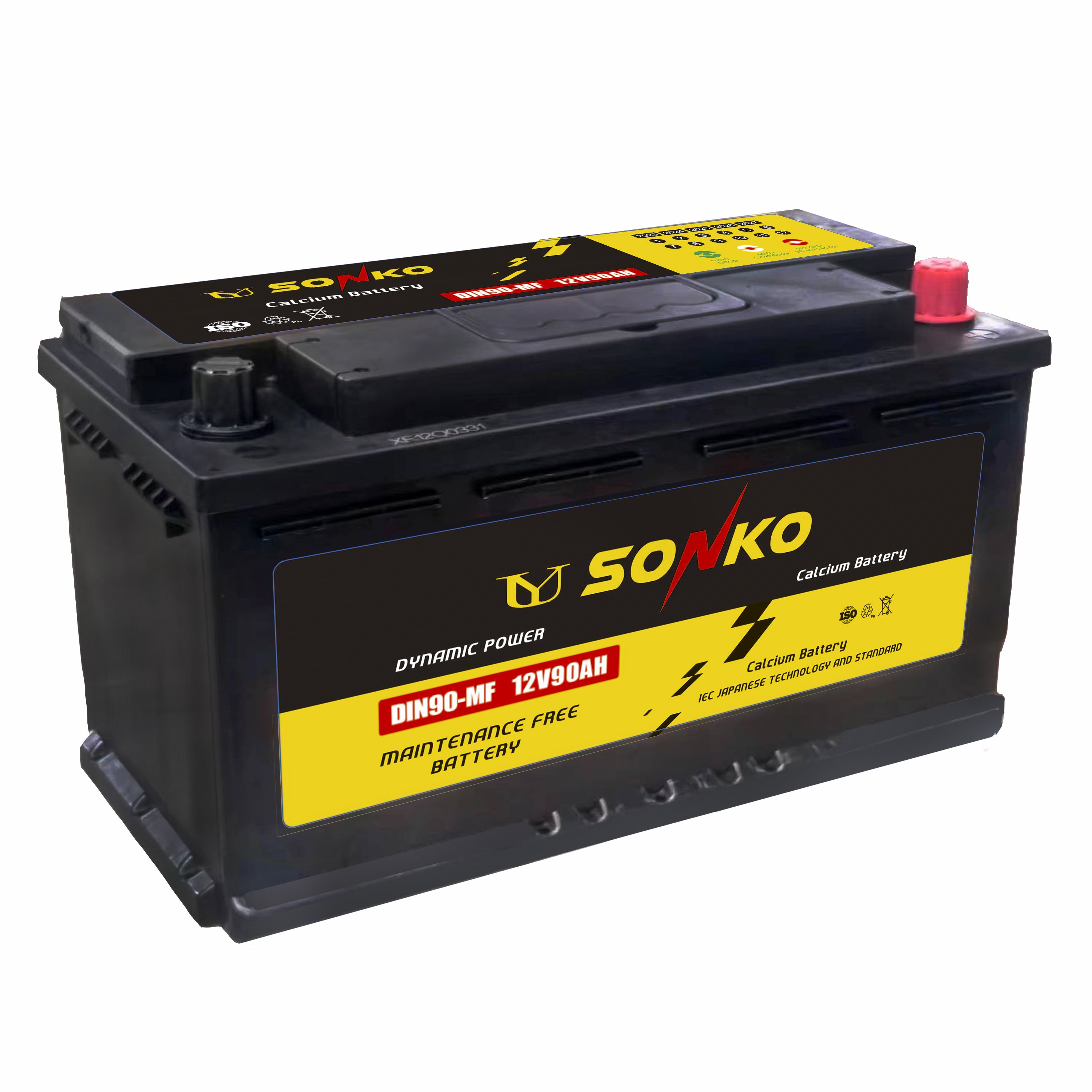 DIN100-60038 DIN Standard Super Power Car Battery for European Vehicles 12V100ah