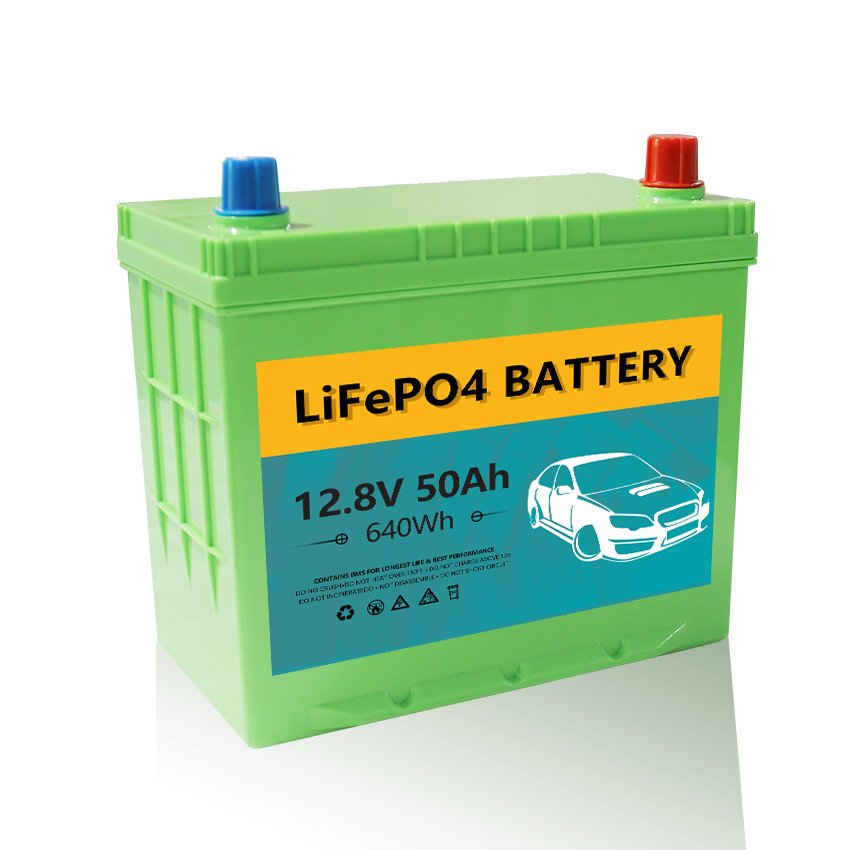 12v 50Ah LiFePO4 Battery Lithium Ion Rechargeable Battery Built-in BMS Protect Charging and Discharging for Car Starting CCA800