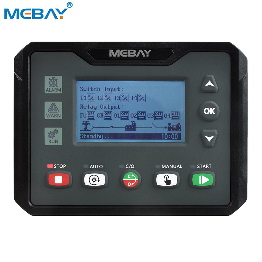 MEBAY Iot Low Temperature AMF Generator Control Module DC42MCR Diesel Engine Part Diesel Generator Starter IP65 3 Ph Panel 0.6kg