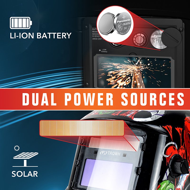 TRQ Long Life Safe Material with High Definition Auto Darkening Welding Filter Lens
