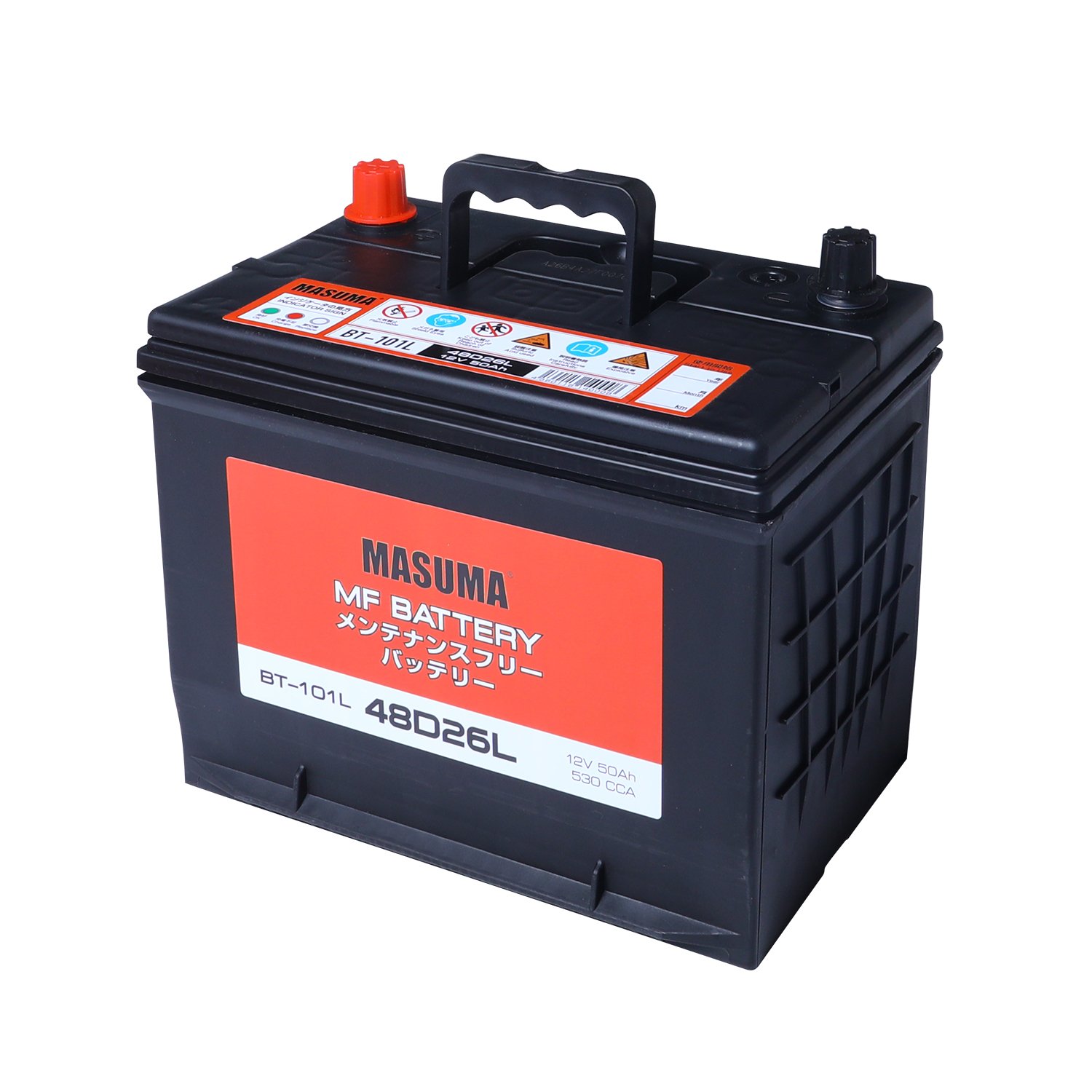 BT-101L MASUMA High Quality Auto Electrical Systems Auto Batteries 12V 50AH 530 CCA 48D26L