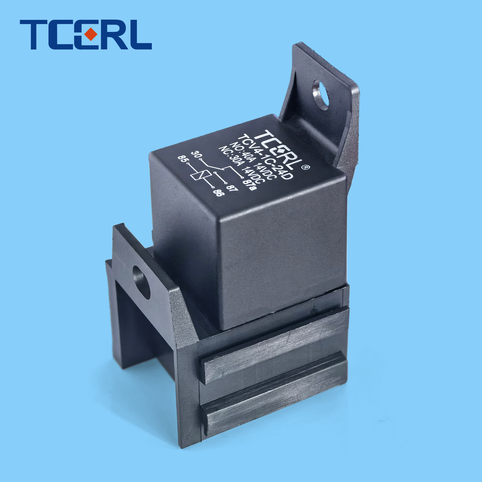 Miniature TCV4-1C-24D 24V 12V 5pin Automotive Relay Electric Connector Base 9Pin Sockets 40A Electrical Switch Sealed Protection