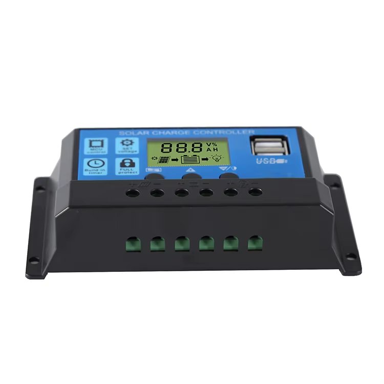 ESG PWM 60A 50A 40A 30A 20A 10A Solar Charge and Discharge Controller 12V 24V Auto LCD Solar Regulator With Dual USB 5V NEW
